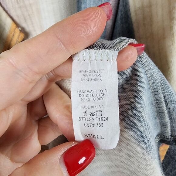 P & Rose Striped Cardigan Sweater Multicolored Size Small - Picture 8 of 10